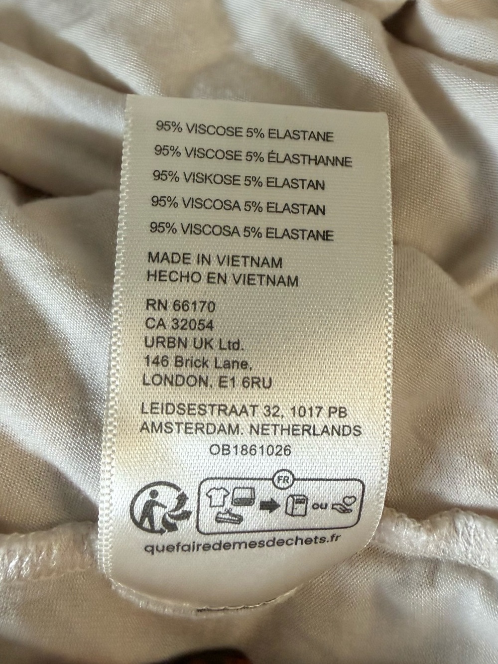 Free People Cream Dress with Black Clover Motif - Picture 7 of 7